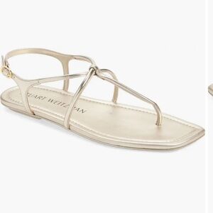 Stuart Weitzman Metallic Gold Sandals